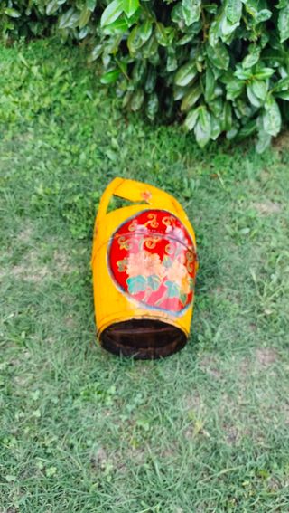 Secchio in legno decorato stile olandese