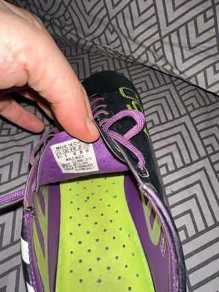 Botas de fútbol Adidas moradas f50 adizero