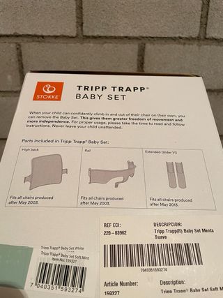 Trona Stokke Tripp Trapp Baby Set Verde Mint