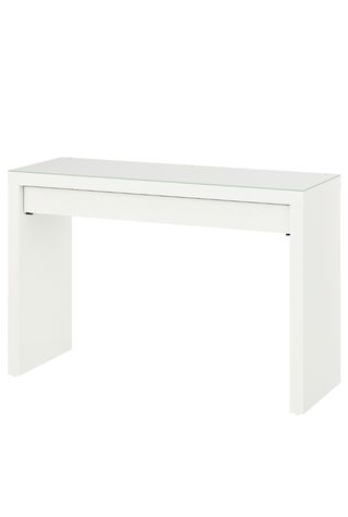 Tocador Ikea MALM Blanco con Cristal