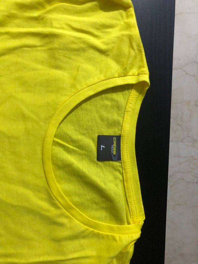 T-Shirt Cressi Taglia L Gialla