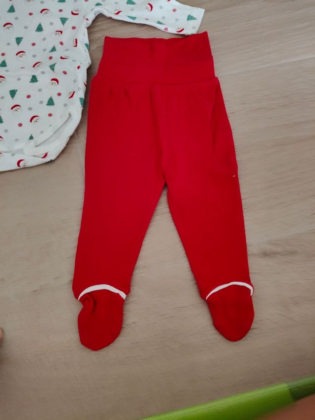 Conjunto bebé Navidad Papá Noel y árbol