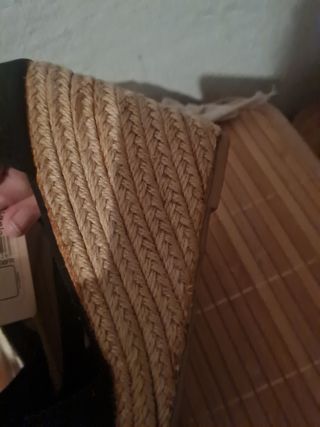 Cuñas esparto Sfera negras sin estrenar