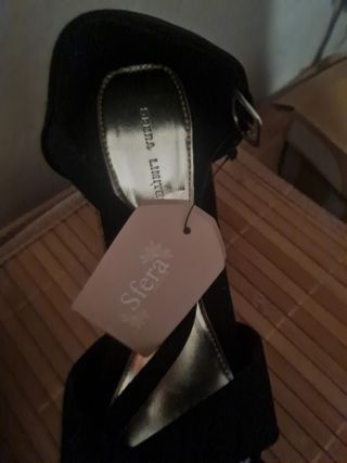 Cuñas esparto Sfera negras sin estrenar