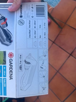 Sistema de riego Gardena para jardín