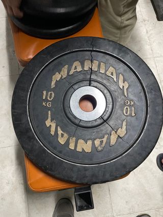 Disco de pesa 10kg MANIAK