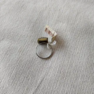 Anillo Plata Piedras Vintage 