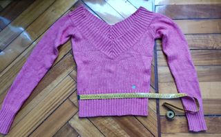 Jersey rosa cuello pico talla S