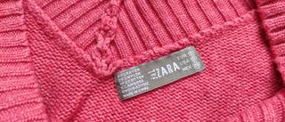 Jersey rosa cuello pico talla S