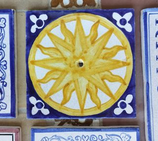 Azulejo sol para timbre