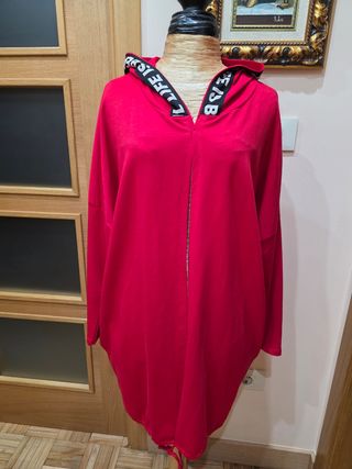 Chaqueta Oversize Roja Talla Única