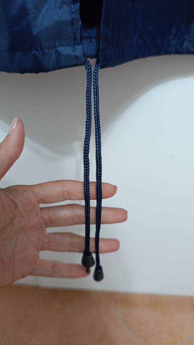 Giacca uomo impermeabile blu