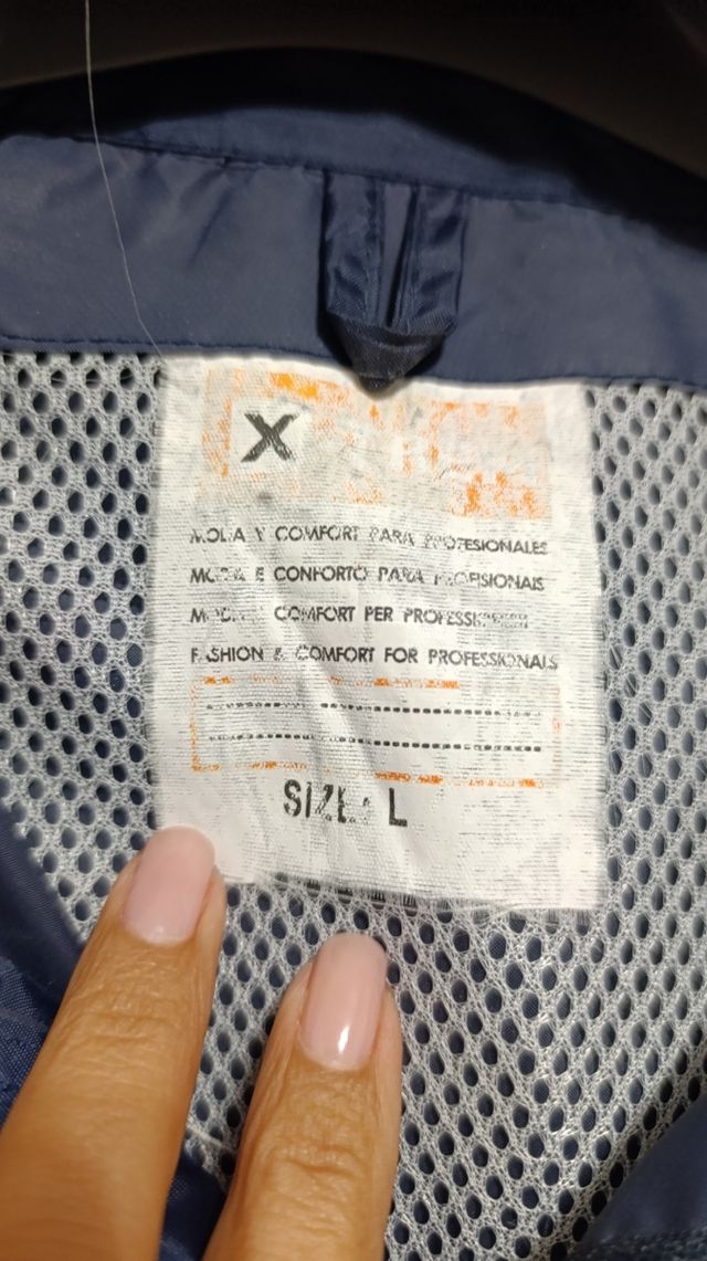 Giacca uomo impermeabile blu