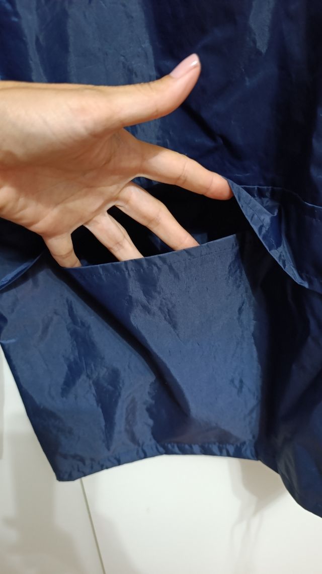 Giacca uomo impermeabile blu