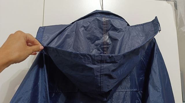 Giacca uomo impermeabile blu