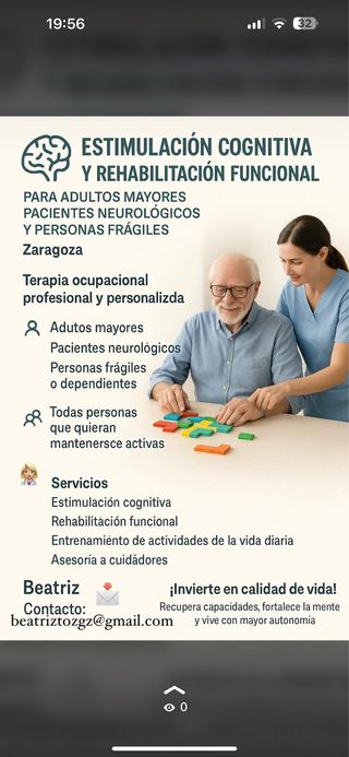 Terapeuta Ocupacional a domicilio en Aragón