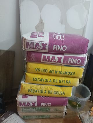 Sacos de yeso MAX FINO y ESCAYOLA