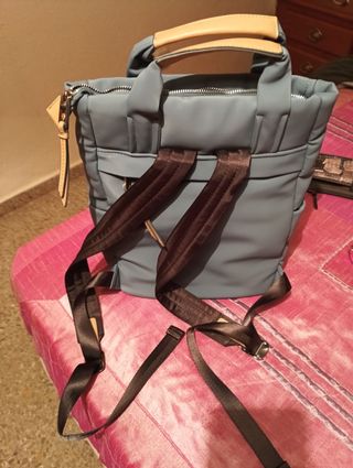 Mochila acolchada gris