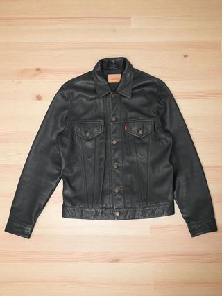 Cazadora de cuero Levi's Trucker talla L Vintage