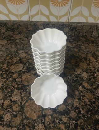 Cuencos para Salsa Porcelana Blanca 