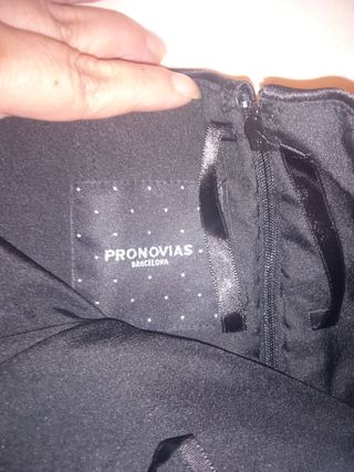 Precioso vestido largo fiesta negro