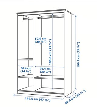 Armario Songesand IKEA Marrón Madera