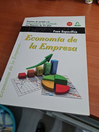 Economía de la empresa. Pruebas de acceso a la ...