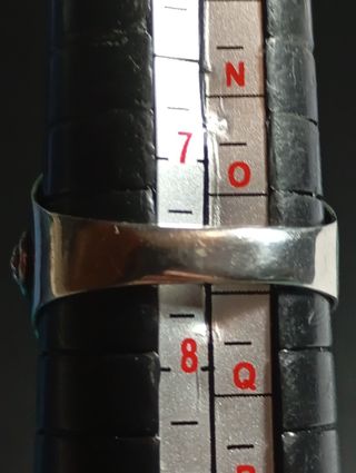 Anillo Plata Ley rubí facetado 