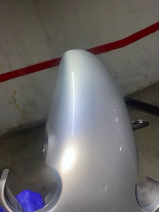 Guardabarros delantero plateado