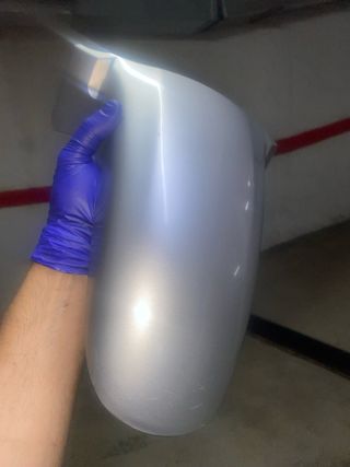 Guardabarros delantero plateado