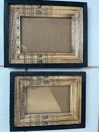 Marcos de fotos de madera con diseño