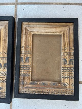 Marcos de fotos de madera con diseño