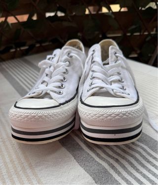 Converse All Star Blancas Plataforma