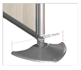 Divisoria de oficina blanca