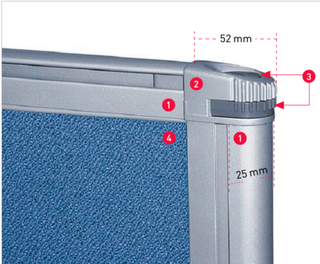 Divisoria de oficina blanca