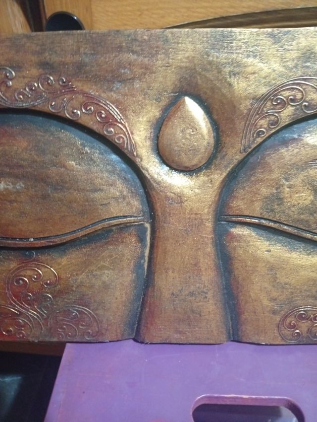 Cuadro Ojo de Buda Madera