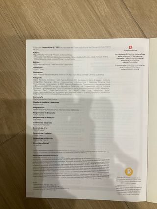 libro matemáticas 2 de ESO