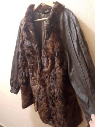 Chaqueta de pelo y piel