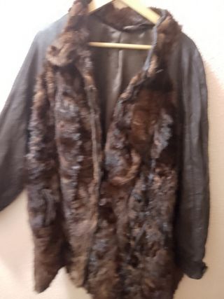 Chaqueta de pelo y piel
