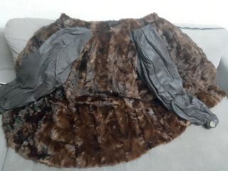 Chaqueta de pelo y piel