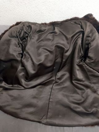 Chaqueta de pelo y piel