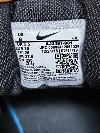 Scarpe Nike N.39 Nero/Bianco