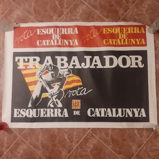 POSTER ORIGINAL AÑOS 70 ESQUERRA REPUBLICANA