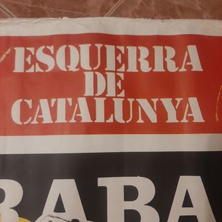 POSTER ORIGINAL AÑOS 70 ESQUERRA REPUBLICANA