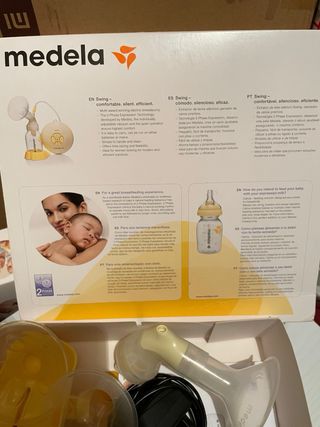 Sacaleches Medela Swing con accesorios extra