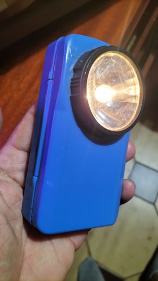 Torcia vintage blu