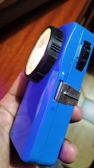 Torcia vintage blu