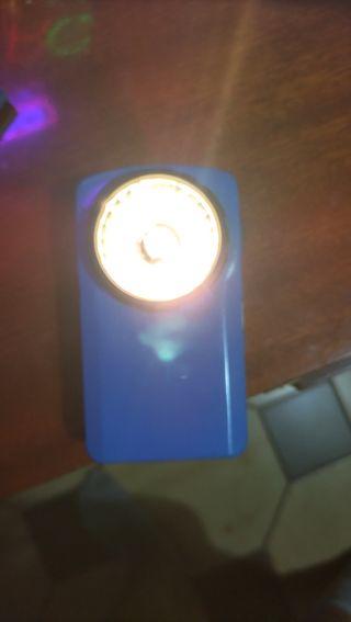 Torcia vintage blu