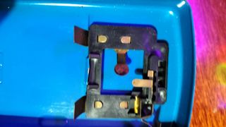 Torcia vintage blu