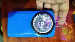 Torcia vintage blu